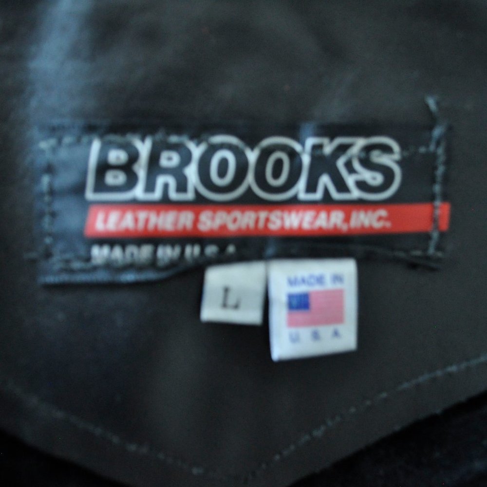 Brooks Black Leather Chaps